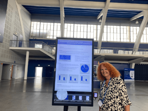 liz bruen at a healthcare conference